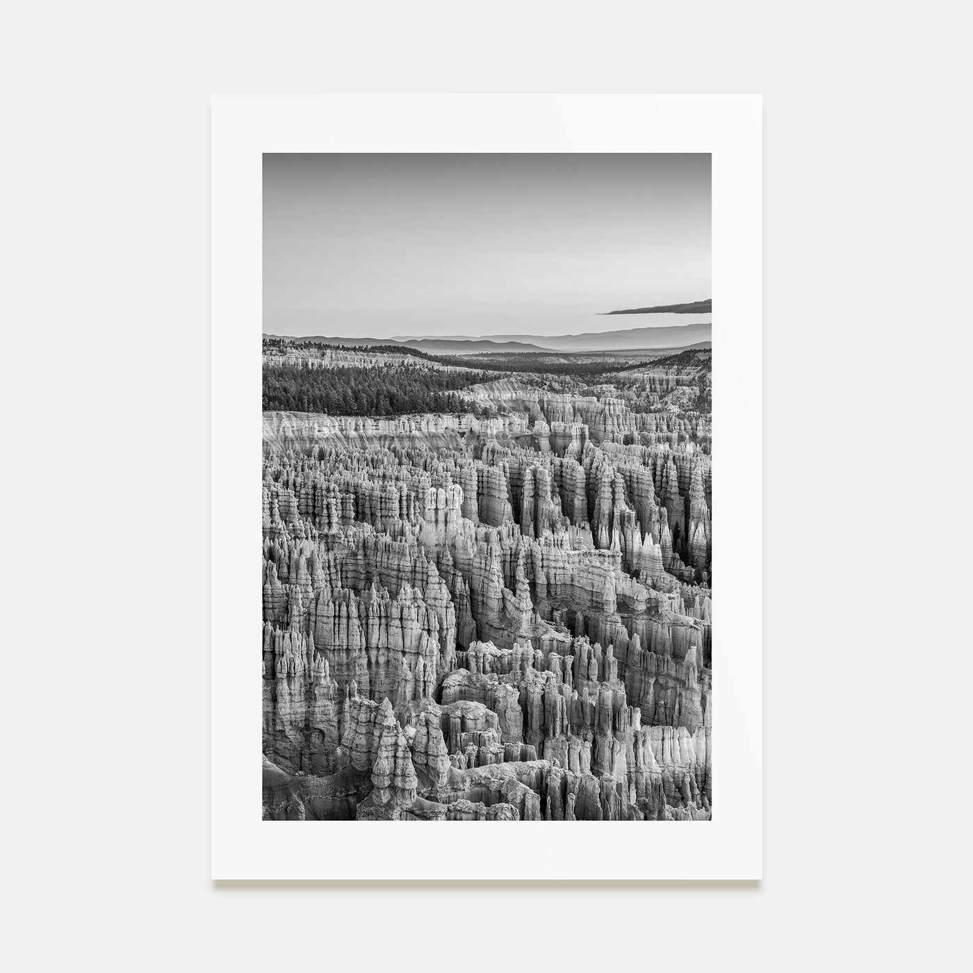 Bryce Canyon National Park Photo B&W Poster