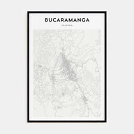 Bucaramanga Map Portrait Poster