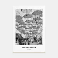 Bucaramanga Portrait B&W Poster