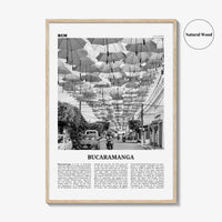 Bucaramanga Print Black and White, Bucaramanga Wall Art, Bucaramanga Poster, Bucaramanga Photo, Bucaramanga Map, Colombia