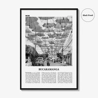 Bucaramanga Print Black and White, Bucaramanga Wall Art, Bucaramanga Poster, Bucaramanga Photo, Bucaramanga Map, Colombia