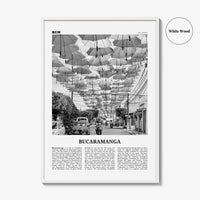 Bucaramanga Print Black and White, Bucaramanga Wall Art, Bucaramanga Poster, Bucaramanga Photo, Bucaramanga Map, Colombia