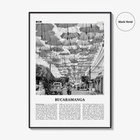 Bucaramanga Print Black and White, Bucaramanga Wall Art, Bucaramanga Poster, Bucaramanga Photo, Bucaramanga Map, Colombia