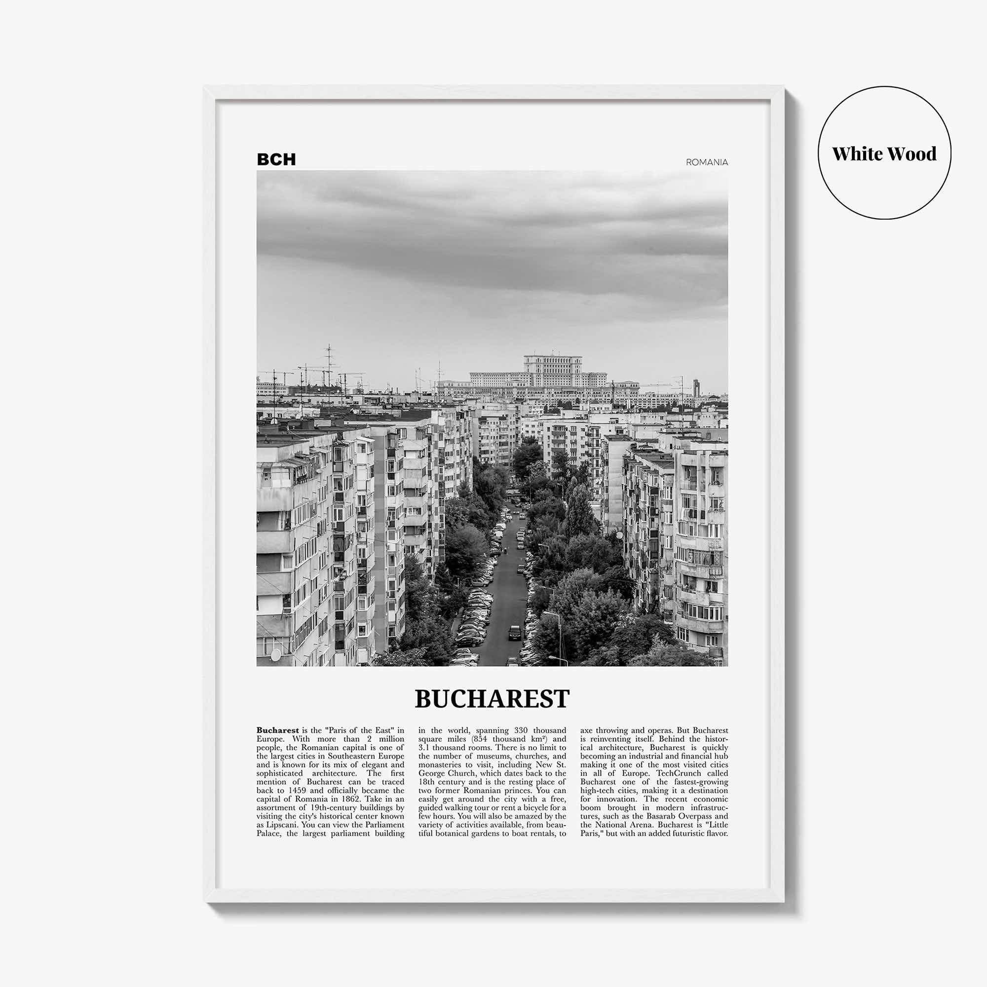 Bucharest Print Black and White No 1, Bucharest Wall Art, Bucharest Poster, Bucharest Photo, Bucharest Wall Décor, Romania, București