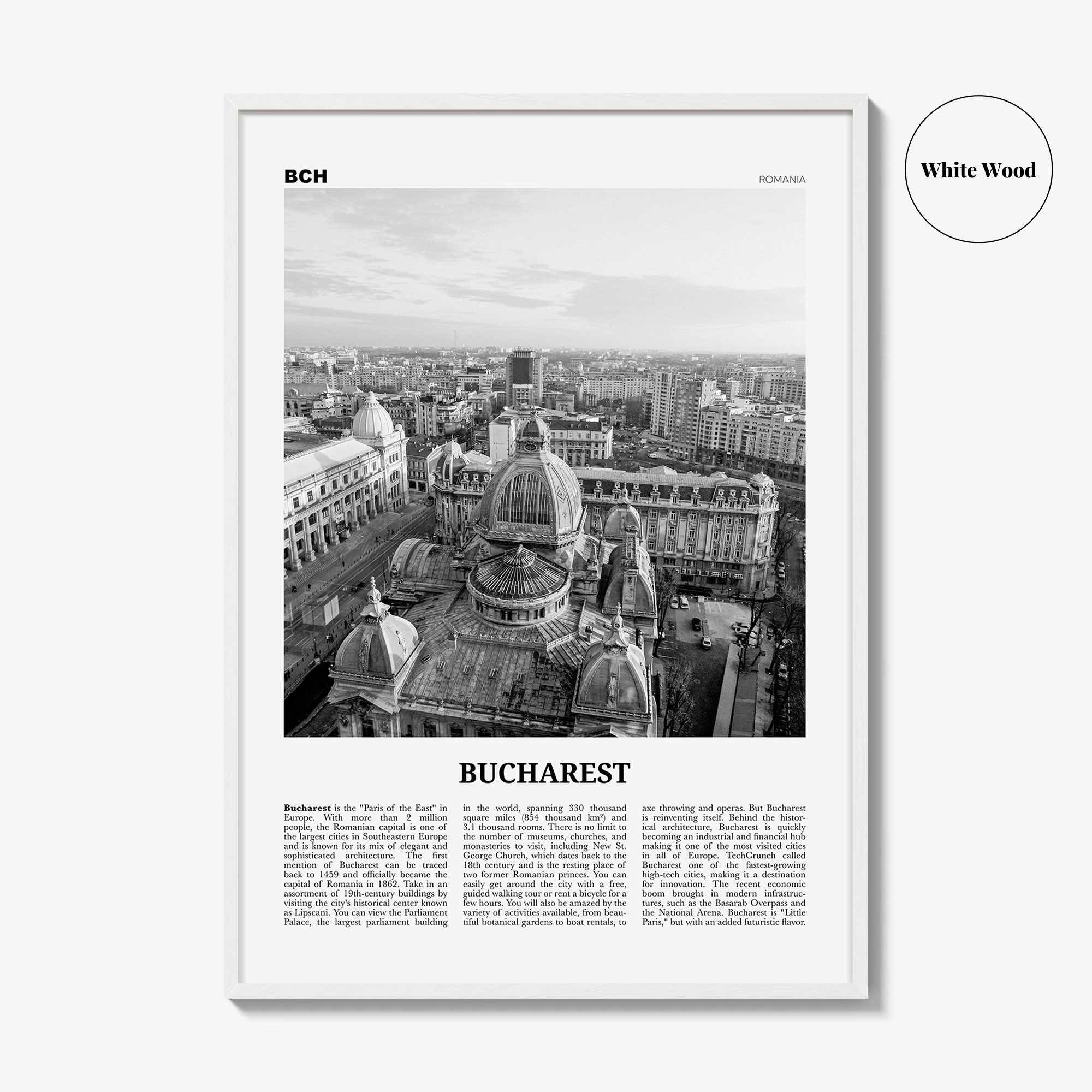 Bucharest Print Black and White No 2, Bucharest Wall Art, Bucharest Poster, Bucharest Photo, Bucharest Décor, Romania, București, România