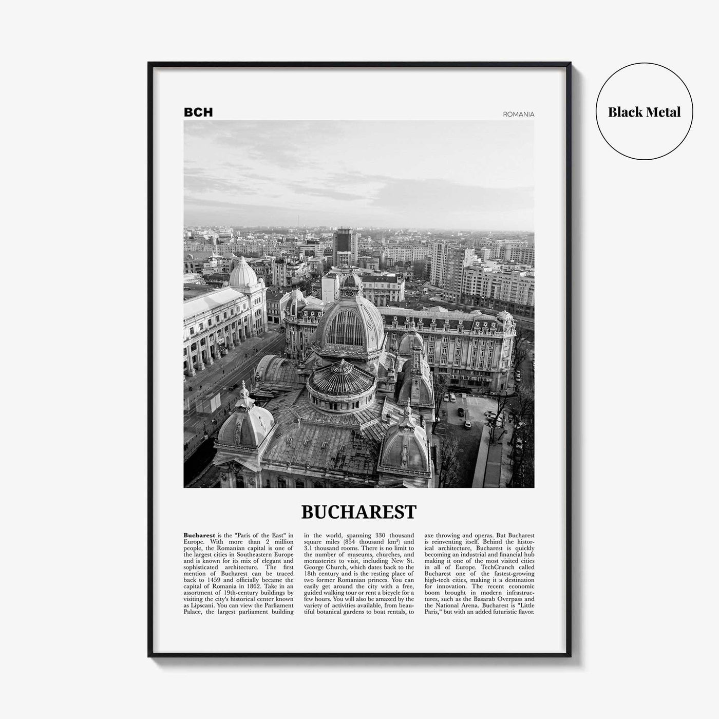 Bucharest Print Black and White No 2, Bucharest Wall Art, Bucharest Poster, Bucharest Photo, Bucharest Décor, Romania, București, România