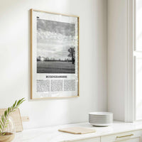 Buckinghamshire Print Black and White, Buckinghamshire Wall Art, Buckinghamshire Poster, Buckinghamshire Photo, Buckinghamshire Map, England