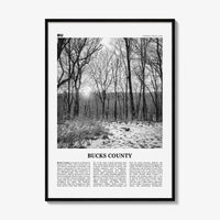 Bucks County Print Black and White, Bucks County Wall Art, Bucks County Poster, Bucks County Photo, Bucks County Wall Décor, Bucks Map