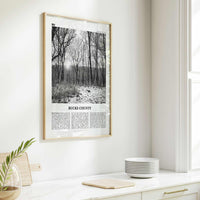 Bucks County Print Black and White, Bucks County Wall Art, Bucks County Poster, Bucks County Photo, Bucks County Wall Décor, Bucks Map