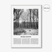 Bucks County Print Black and White, Bucks County Wall Art, Bucks County Poster, Bucks County Photo, Bucks County Wall Décor, Bucks Map