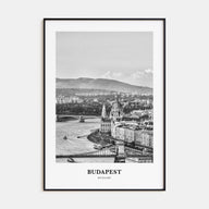 Budapest Portrait B&W Poster