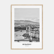 Budapest Portrait B&W Poster