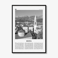 Budva Print Black and White, Budva Wall Art, Budva Poster, Budva Photo, Budva Wall Décor, Будва, Montenegro, Adriatic Sea, Europe