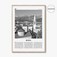 Budva Print Black and White, Budva Wall Art, Budva Poster, Budva Photo, Budva Wall Décor, Будва, Montenegro, Adriatic Sea, Europe
