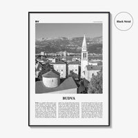 Budva Print Black and White, Budva Wall Art, Budva Poster, Budva Photo, Budva Wall Décor, Будва, Montenegro, Adriatic Sea, Europe