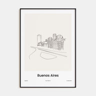 Buenos Aires Drawn Poster