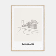 Buenos Aires Drawn Poster
