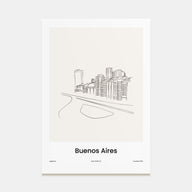 Buenos Aires Drawn Poster