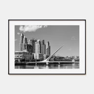 Buenos Aires Landscape B&W Poster