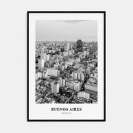 Buenos Aires Portrait B&W No 2 Poster