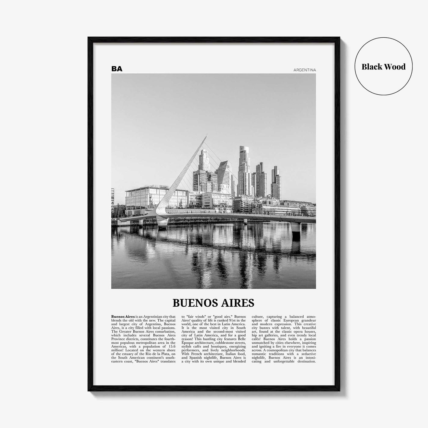 Buenos Aires Print Black and White No 3, Buenos Aires Wall Art, Buenos Aires Poster, Buenos Aires Photo, Argentina, South America