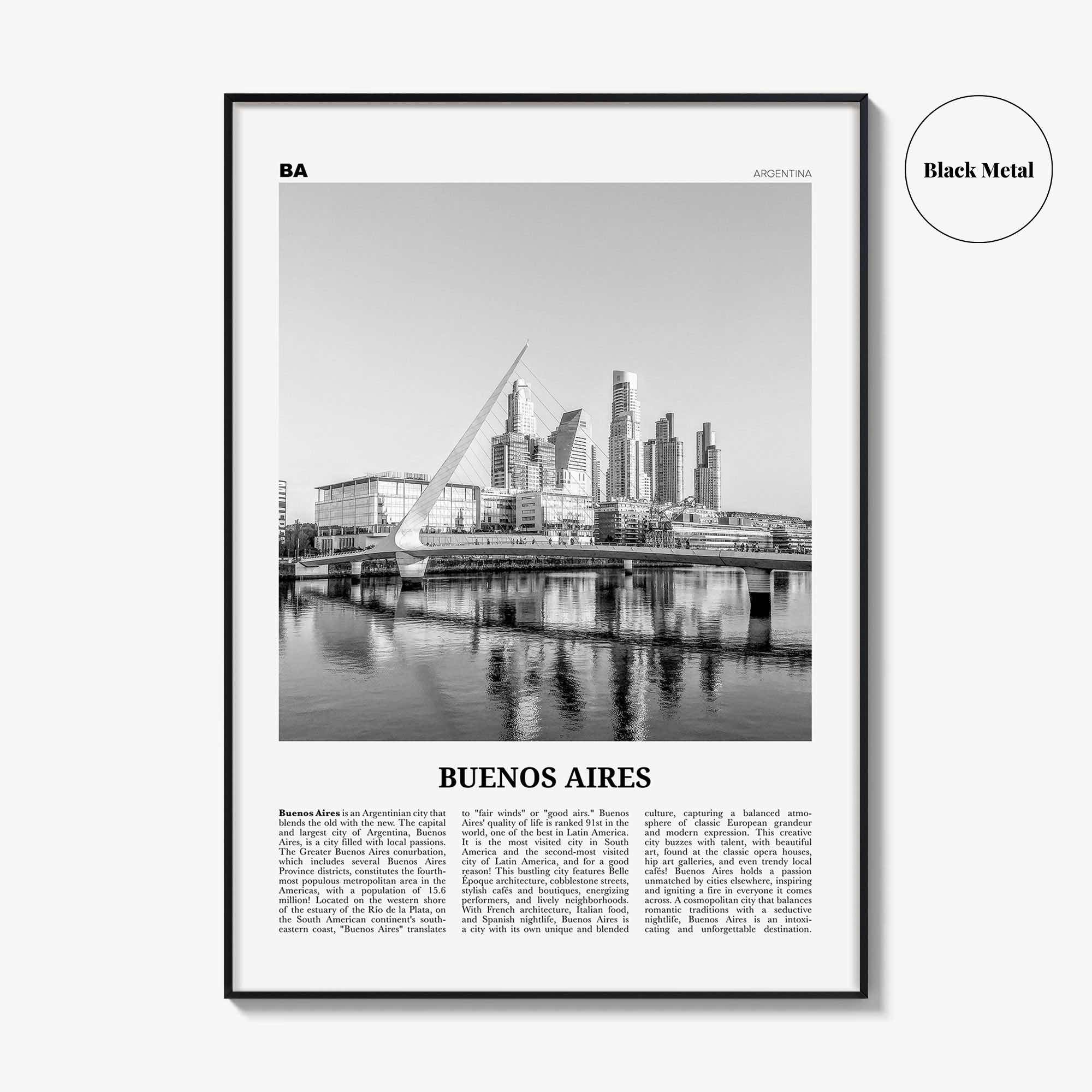 Buenos Aires Print Black and White No 3, Buenos Aires Wall Art, Buenos Aires Poster, Buenos Aires Photo, Argentina, South America