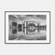Buffalo Landscape B&W Poster