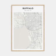 Buffalo Map Portrait Poster