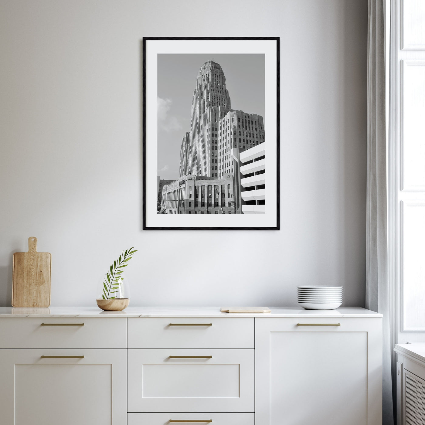 Buffalo Photo B&W No 1 Poster