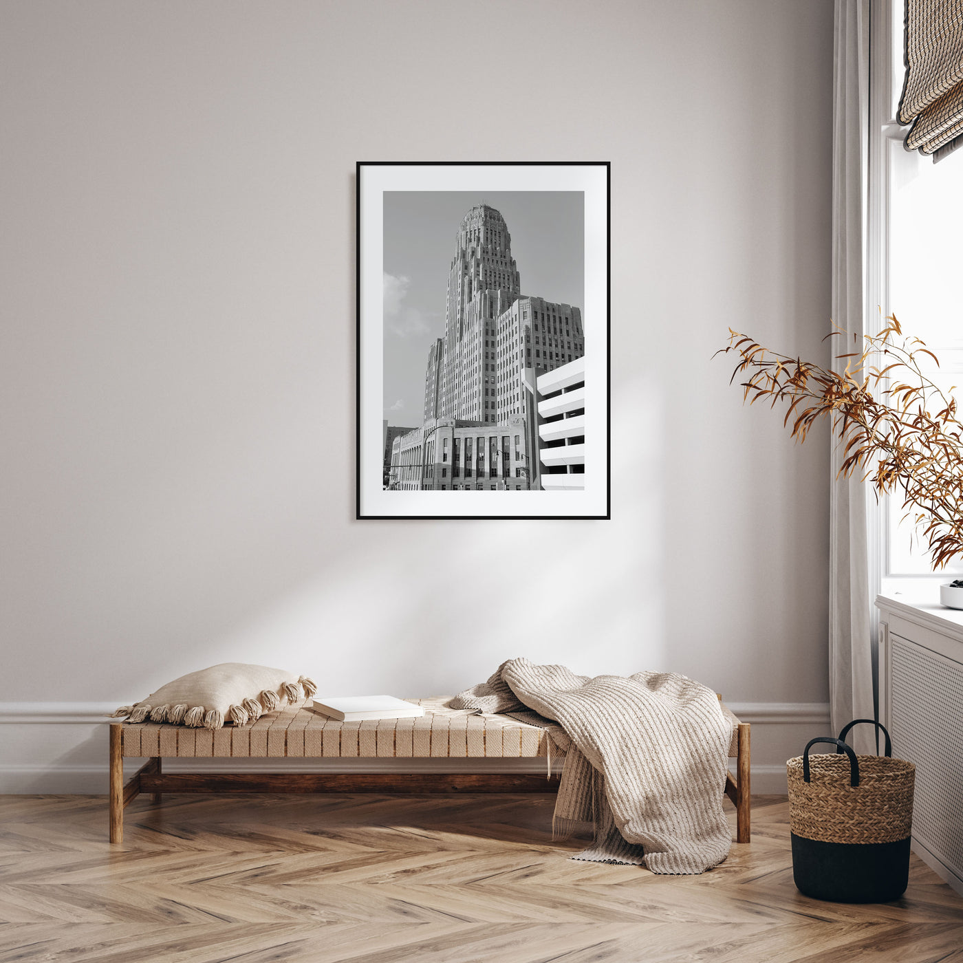 Buffalo Photo B&W No 1 Poster
