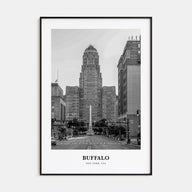 Buffalo Portrait B&W No 1 Poster