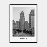 Buffalo Portrait B&W No 1 Poster