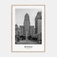 Buffalo Portrait B&W No 1 Poster