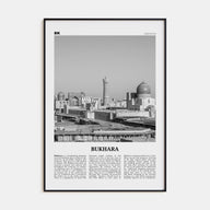 Bukhara Travel B&W Poster