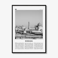 Bukhara Print Black and White, Bukhara Wall Art, Bukhara Poster, Bukhara Photo, Bukhara Wall Décor, Bukhara Map, Uzbekistan