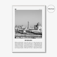 Bukhara Print Black and White, Bukhara Wall Art, Bukhara Poster, Bukhara Photo, Bukhara Wall Décor, Bukhara Map, Uzbekistan