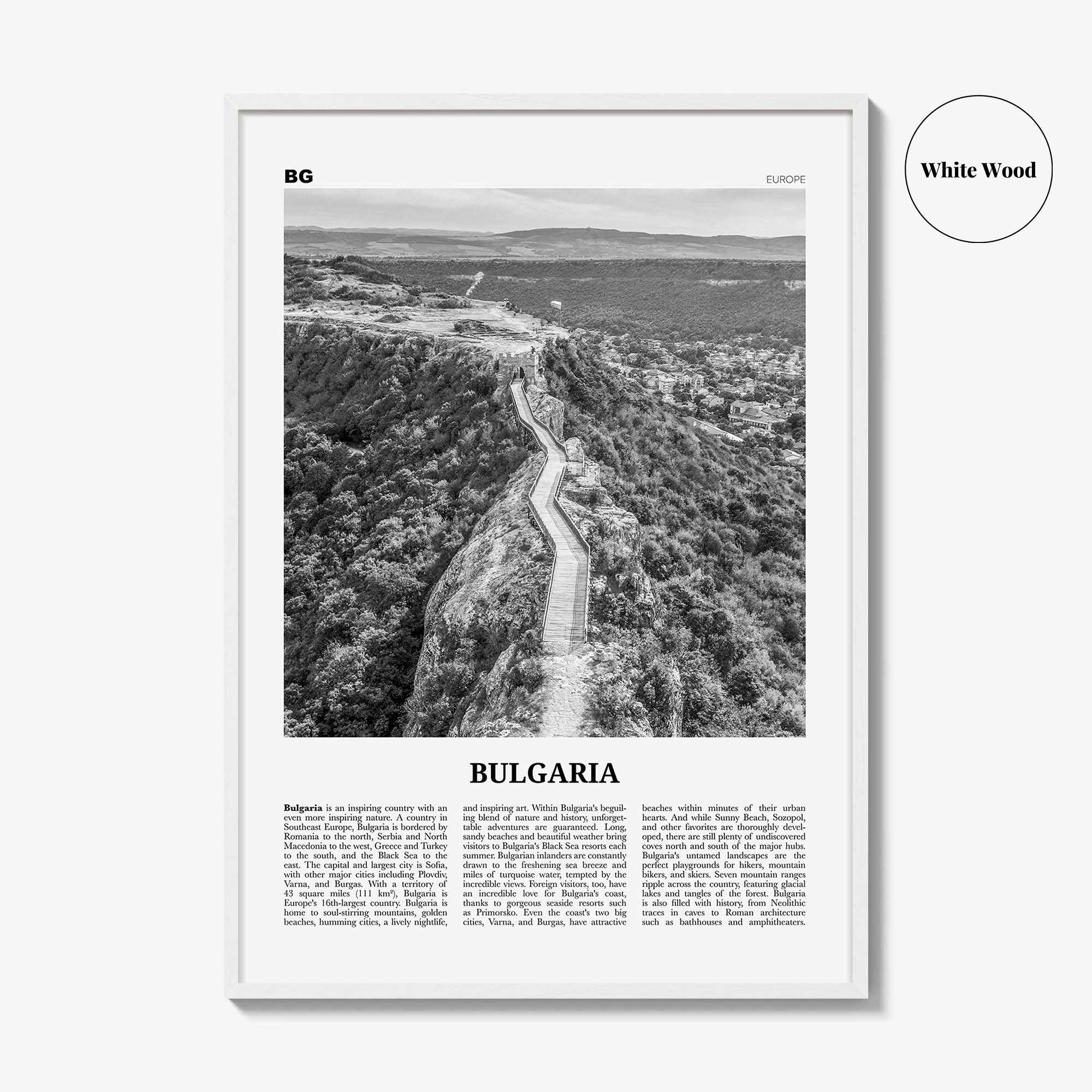 Bulgaria Print Black and White, Bulgaria Wall Art, Bulgaria Poster, Bulgaria Photo, България, Bǎlgariya, Balgariya, Sofia, Balkan, Europe