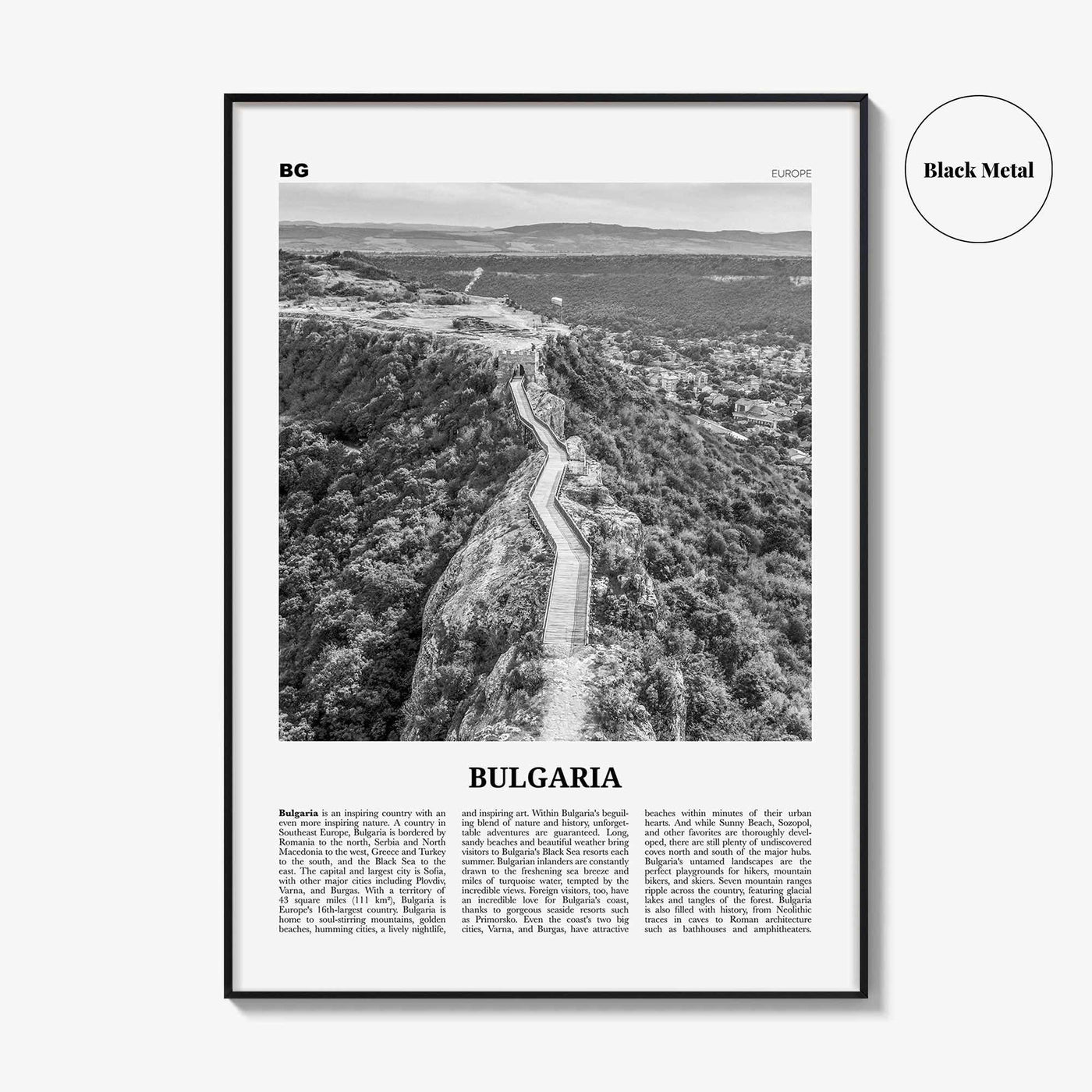 Bulgaria Print Black and White, Bulgaria Wall Art, Bulgaria Poster, Bulgaria Photo, България, Bǎlgariya, Balgariya, Sofia, Balkan, Europe