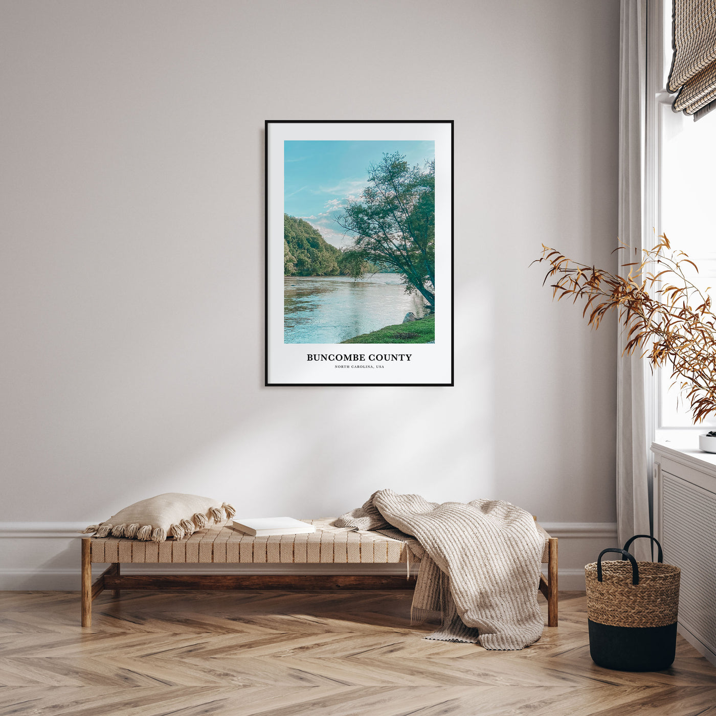 Buncombe County Portrait Color Poster