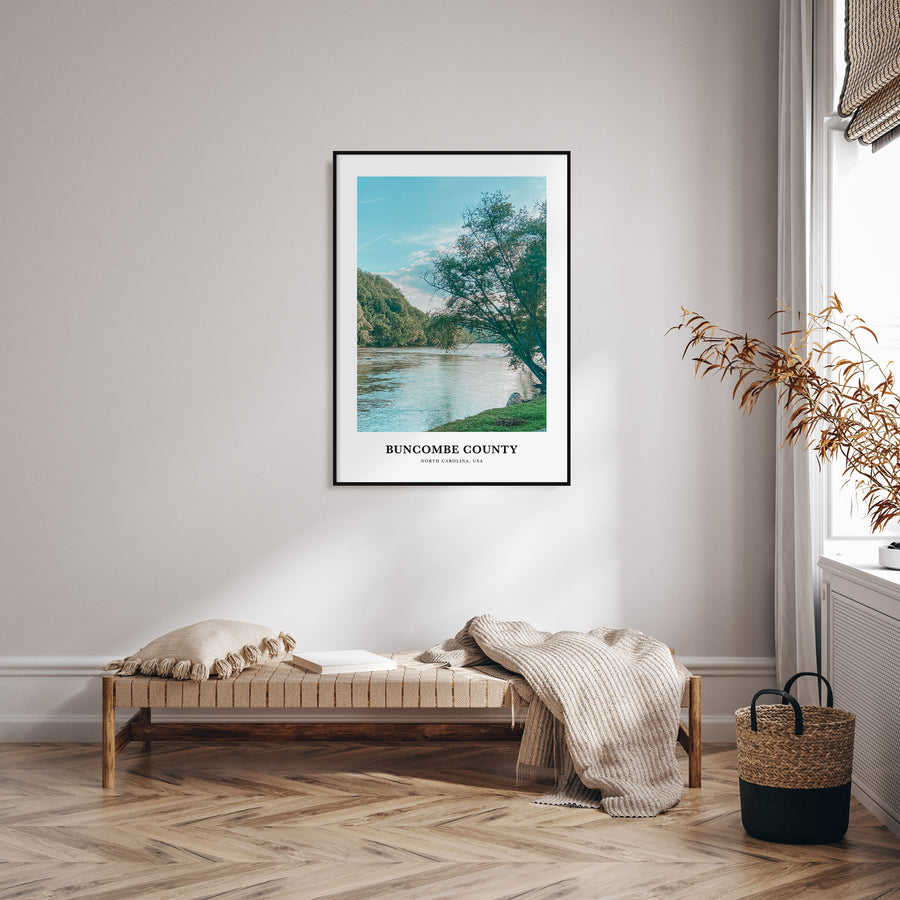 Buncombe County Portrait Color Poster