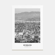 Burbank Portrait B&W No 2 Poster