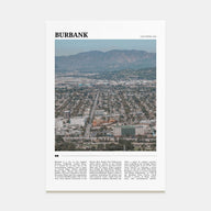 Burbank Travel Color Poster