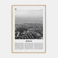 Burgas Travel B&W Poster