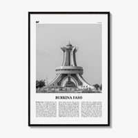 Burkina Faso Print Black and White, Burkina Faso Wall Art, Burkina Faso Poster, Burkina Faso Photo, Burkina Faso Wall Decor, Africa