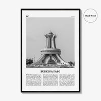 Burkina Faso Print Black and White, Burkina Faso Wall Art, Burkina Faso Poster, Burkina Faso Photo, Burkina Faso Wall Decor, Africa