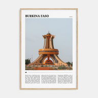 Burkina Faso Travel Color Poster