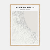 Burleigh Heads Map Portrait Poster