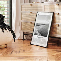 Burleigh Heads Print Black and White, Burleigh Heads Wall Art, Burleigh Heads Poster, Burleigh Heads Photo, Queensland, Australia