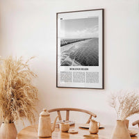 Burleigh Heads Print Black and White, Burleigh Heads Wall Art, Burleigh Heads Poster, Burleigh Heads Photo, Queensland, Australia