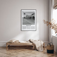 Burlingame Travel B&W Poster